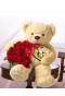 Flower and teddy and Chocolates