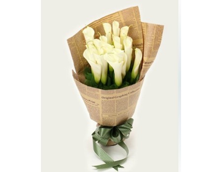 18 white callas