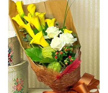 Calla with rose