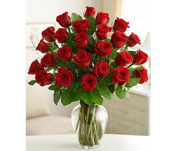 Two dozen red roses