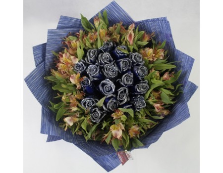 19 blue roses