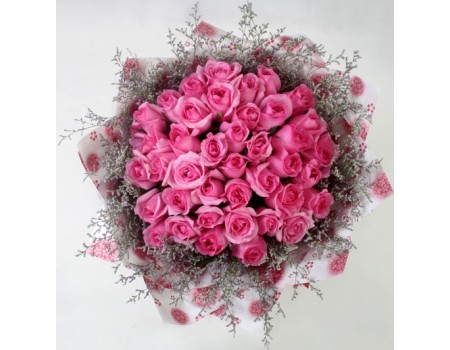 36 pink roses