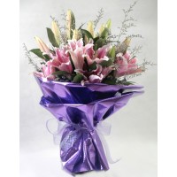 purple lilies