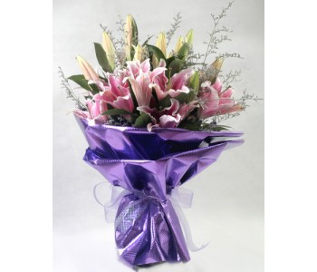purple lilies