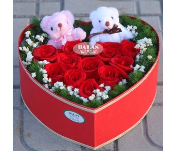 Heart roses