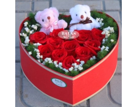 Heart roses