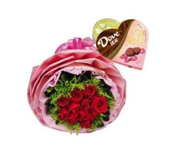 rose and chocolates