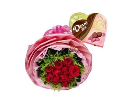 rose and chocolates